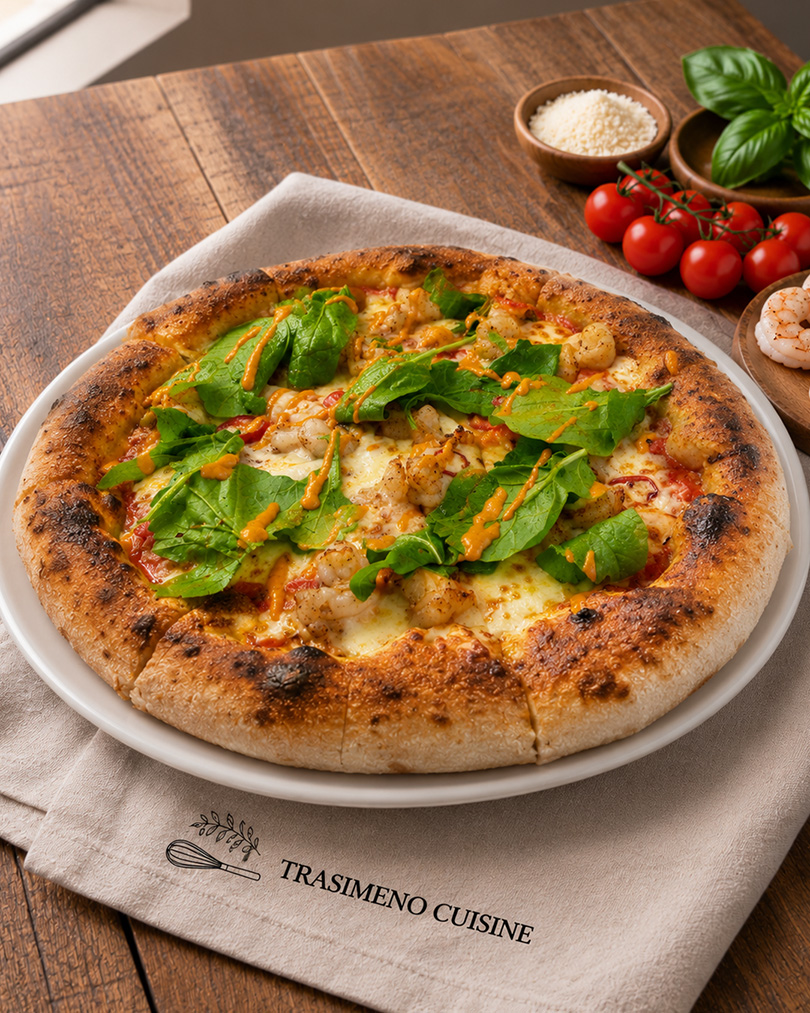 Volcano Smoked Shrimp Pizza (Personal)