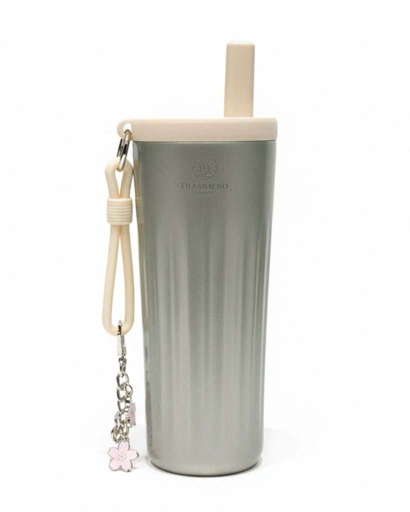 [WEB-MP-000517] كاسة ستانلس سلفر غطاء بيج 550
